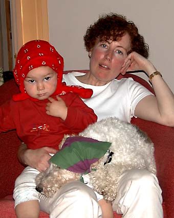 Lianne mit Amy und Nicky